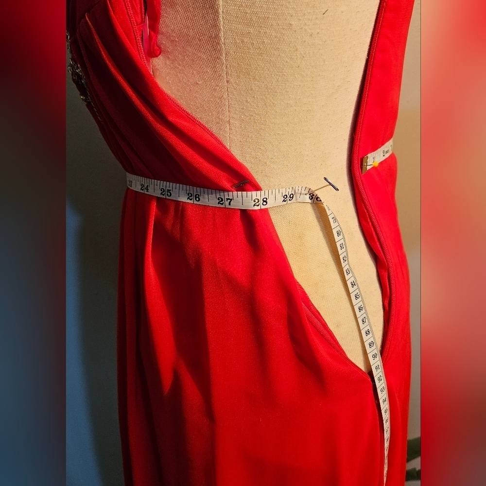 Source Unknown Strapless Red Dress - Picture 4 of 6